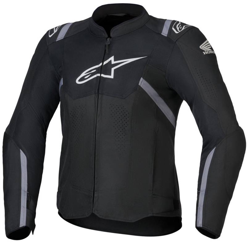 Kurtka motocyklowa damska Alpinestars Stella T-SPS Air V2 Honda kolekcja czarno-szaro-biała
