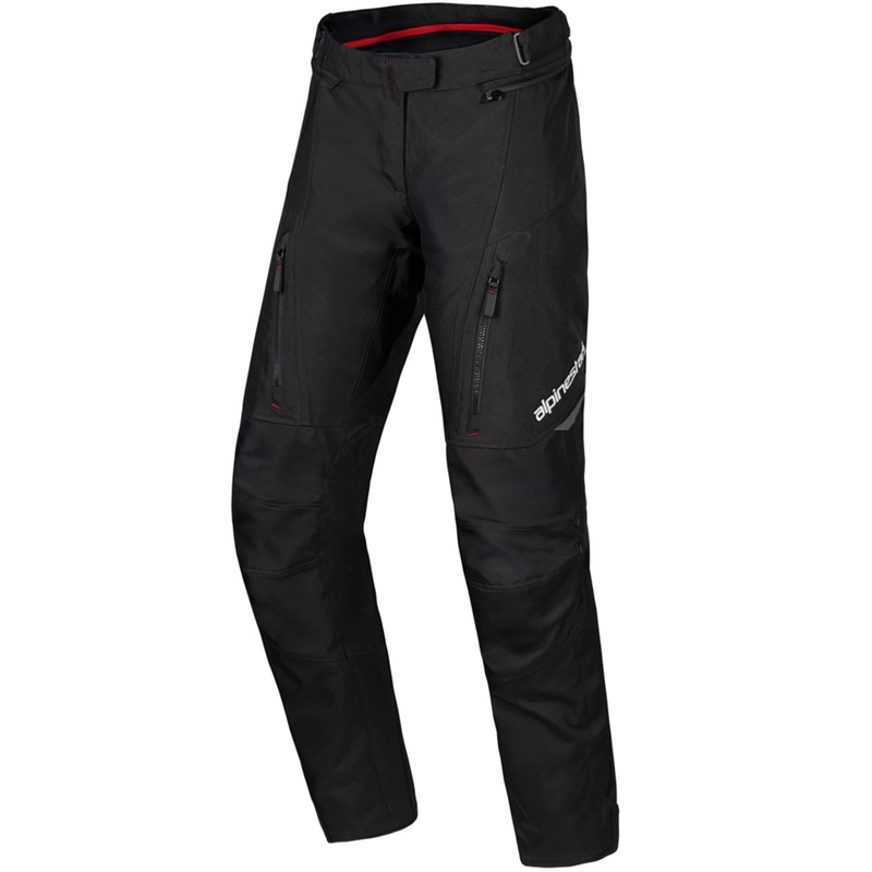 Spodnie motocyklowe damskie Alpinestars Stella ST-1 wodoodporne Honda kolekcja czarno-czerwone