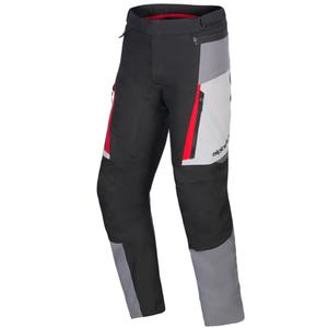 Spodnie motocyklowe damskie Alpinestars Stella ST-1 wodoodporne Honda kolekcja szaro-ciemnoszara-czarno-czerwona