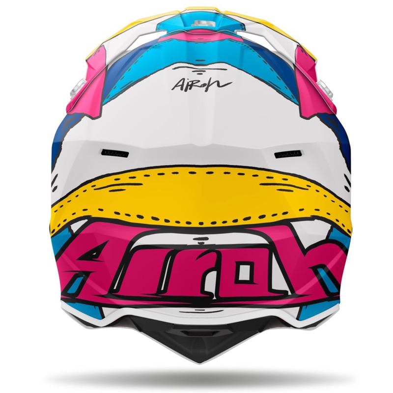 Kask motocrossowy Airoh Wraaap Paint matowy wielokolorowy