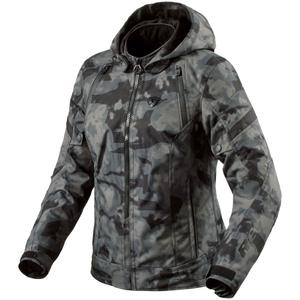 Damska kurtka motocyklowa Revit Flare 3 H2O camo ciemnoszara