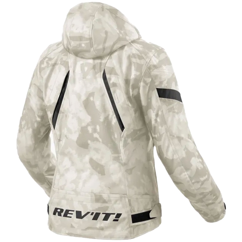 Damska kurtka motocyklowa Revit Flare 3 H2O camo szaro-biała
