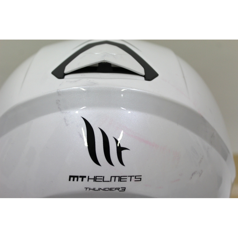 Integralny kask motocyklowy MT Thunder 3 SV biały - II. jakość