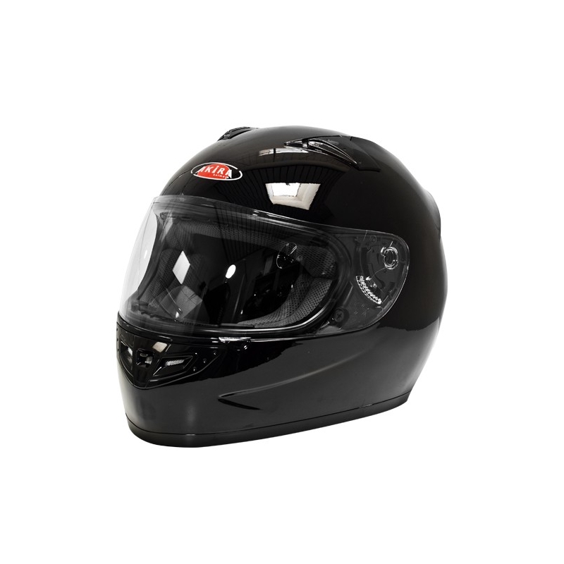 Kask motocyklowy Akira 2243 czarny połysk - II. jakość