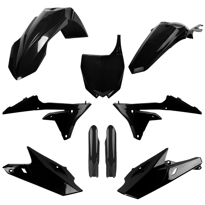 Plastic body kit POLISPORT black for YAMAHA YZ 250 F 2014-2018, YAMAHA YZ 450 F 2014-2017