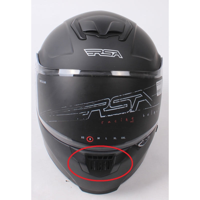 Kask motocyklowy RSA SR-01 czarny matowy - II. jakość