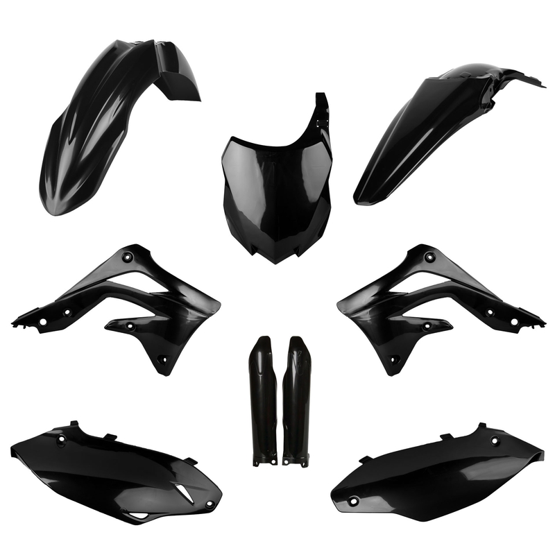 Plastic body kit POLISPORT black for KAWASAKI KX 450 (F) 2013-2015