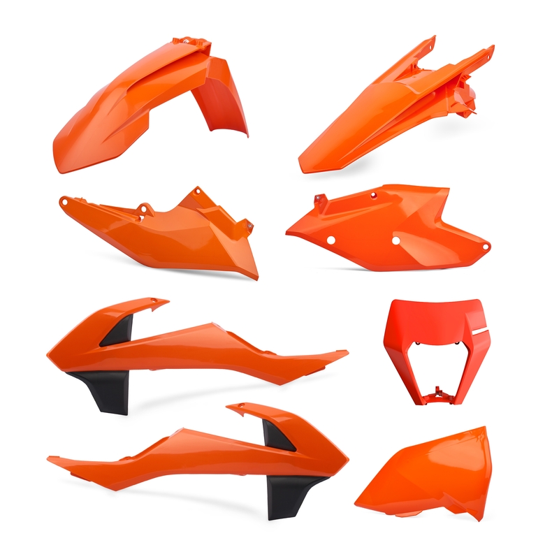 Plastic body kit POLISPORT Enduro Orange