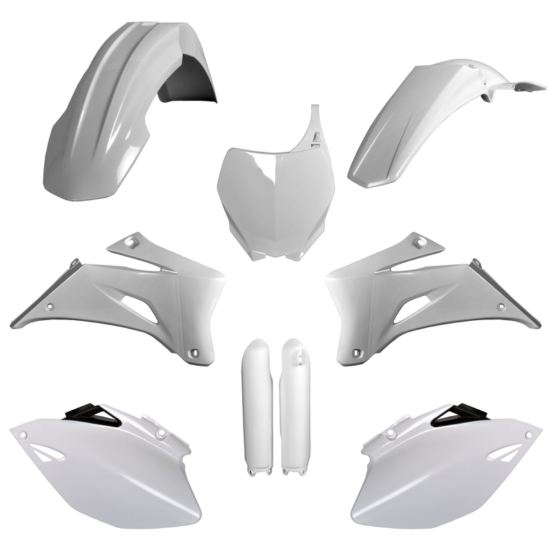 Plastic body kit POLISPORT White for YAMAHA YZ 250 F 2008-2009, YAMAHA YZ 450 F 2008-2009