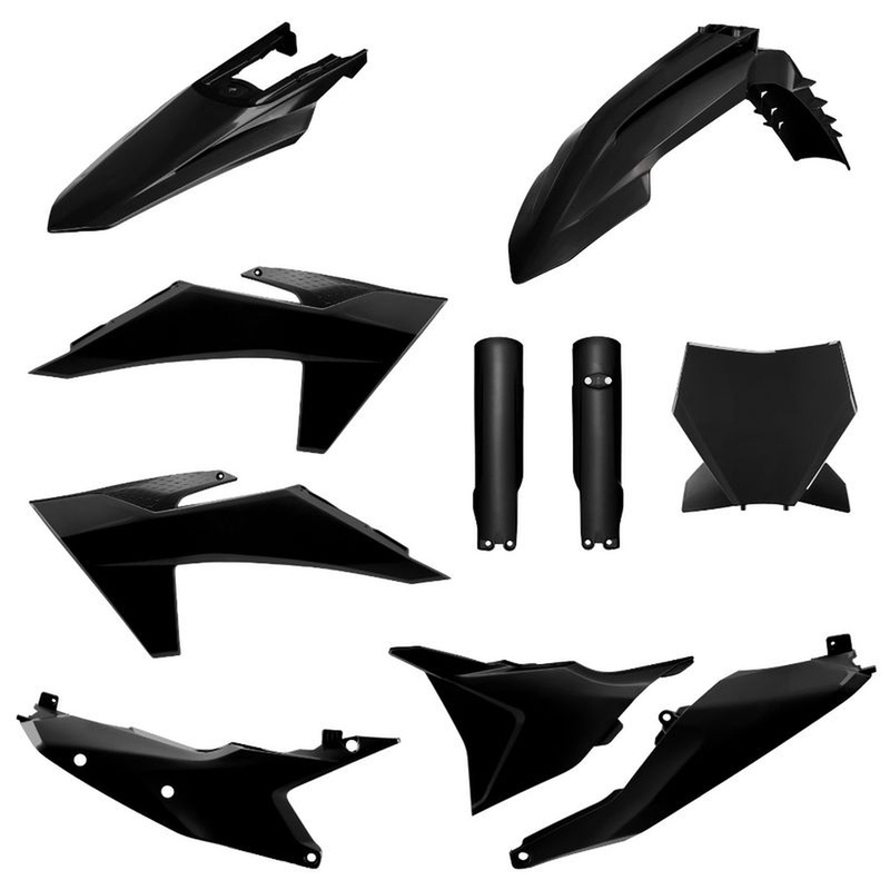 Plastic body kit POLISPORT Black