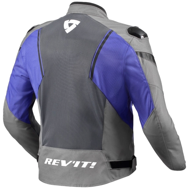 Kurtka motocyklowa Revit Control Air H2O szaro-niebieska