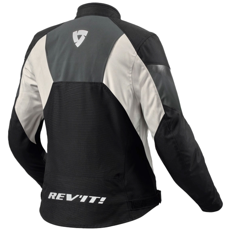 Kurtka motocyklowa damska Revit Control H2O czarno-srebrna