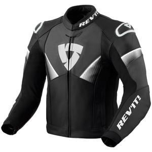 Kurtka motocyklowa skórzana Revit Argon 2 czarno-biała