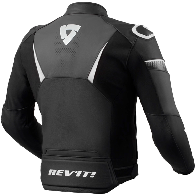 Kurtka motocyklowa skórzana Revit Argon 2 czarno-biała