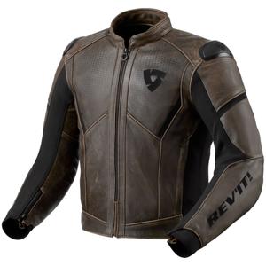 Kurtka motocyklowa skórzana Revit Parallax brązowa