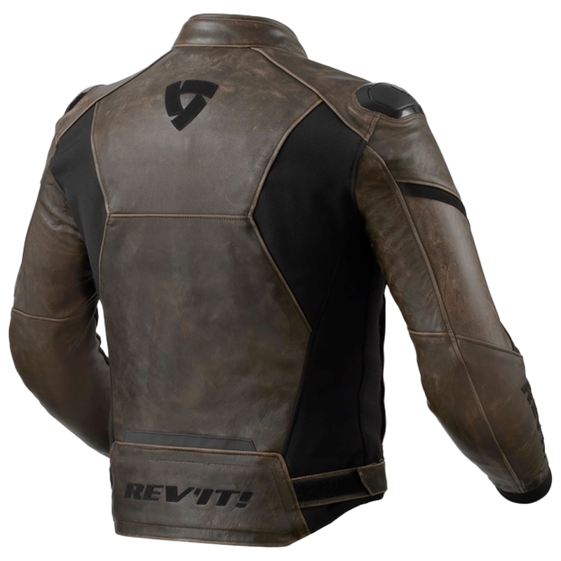 Kurtka motocyklowa skórzana Revit Parallax brązowa