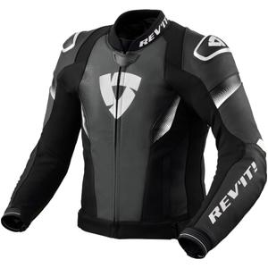 Skórzana kurtka motocyklowa Revit Control czarno-biała