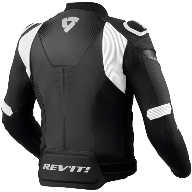 Skórzana kurtka motocyklowa Revit Control czarno-biała