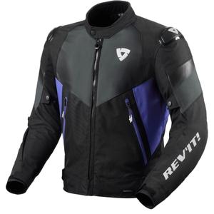 Kurtka motocyklowa Revit Control H2O czarno-niebieska