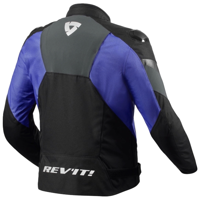 Kurtka motocyklowa Revit Control H2O czarno-niebieska