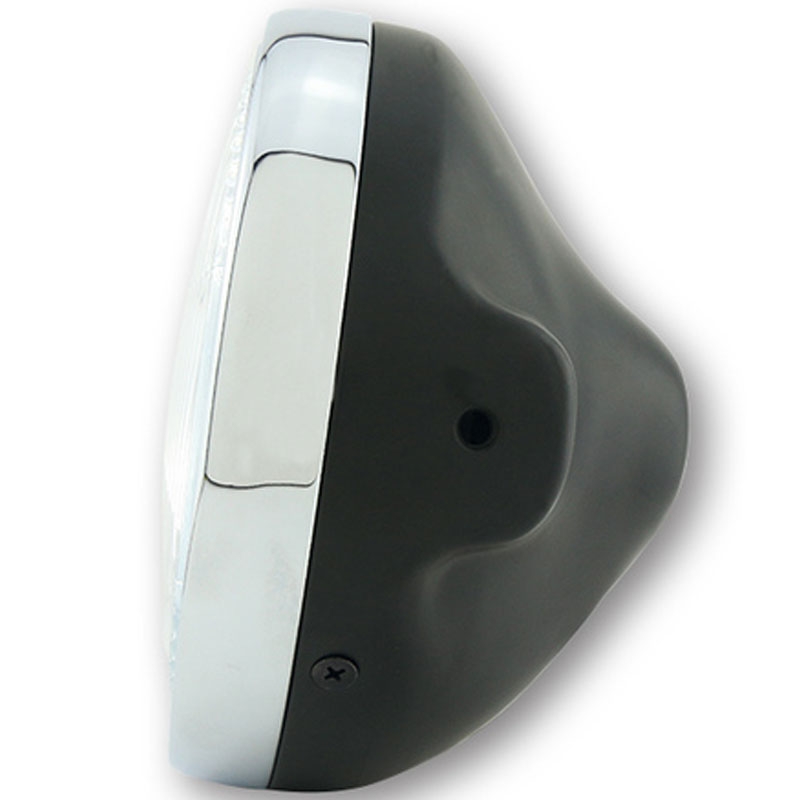 Reflektor Highsider Smart LTD 7 ze szkłem tłoczonym, błyszczący czarny