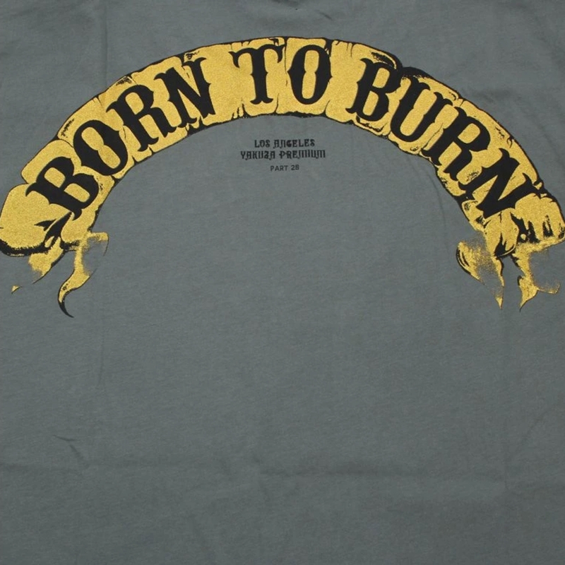 Koszulka Yakuza Premium Born To Burn Flying Riots Los Angeles w kolorze oliwkowo-zielonym