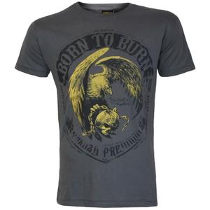 Koszulka Yakuza Premium Born To Burn Flying Riots Los Angeles ciemnoszara