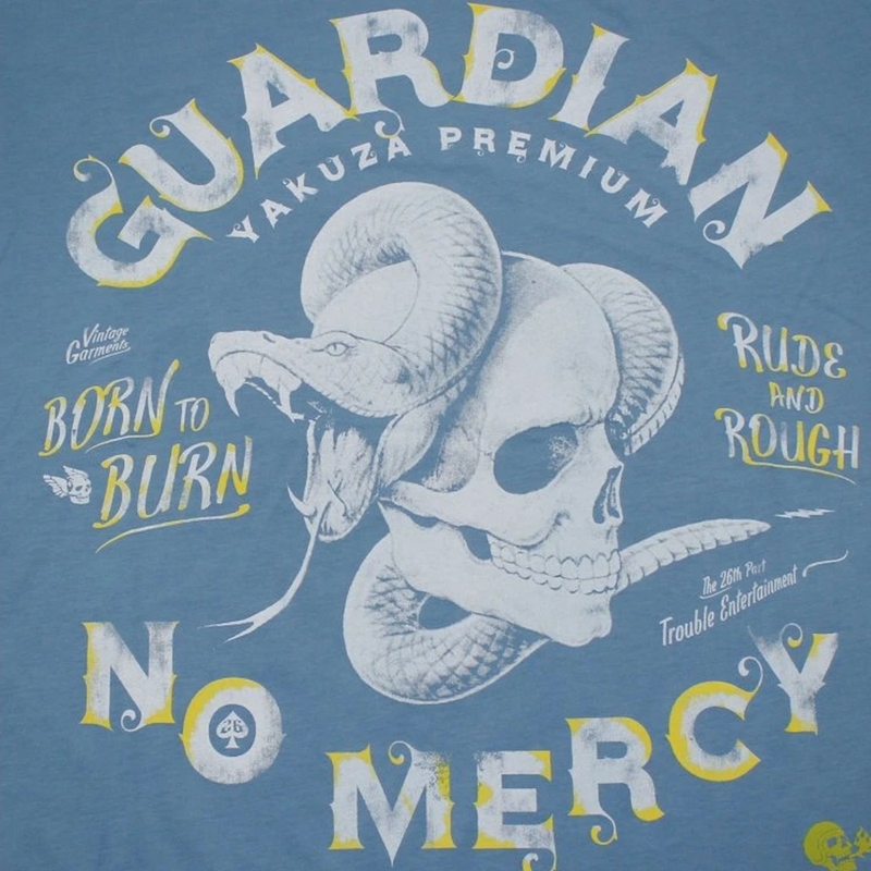 Koszulka Yakuza Premium Guardian No Mercy niebieska