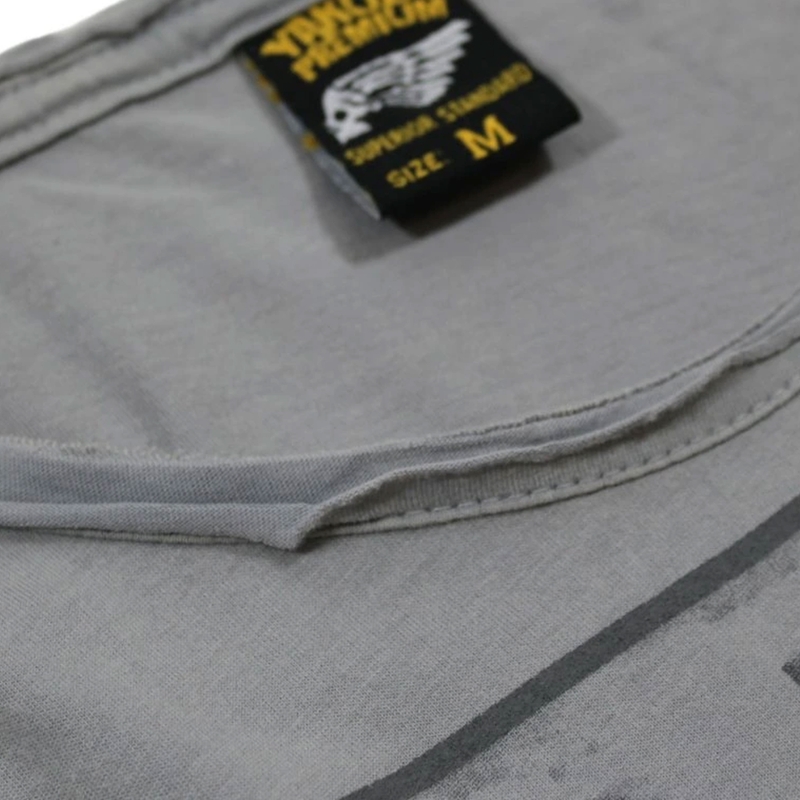 Koszulka Yakuza Premium Rude and Rough Born to Burn - Los Angeles szara