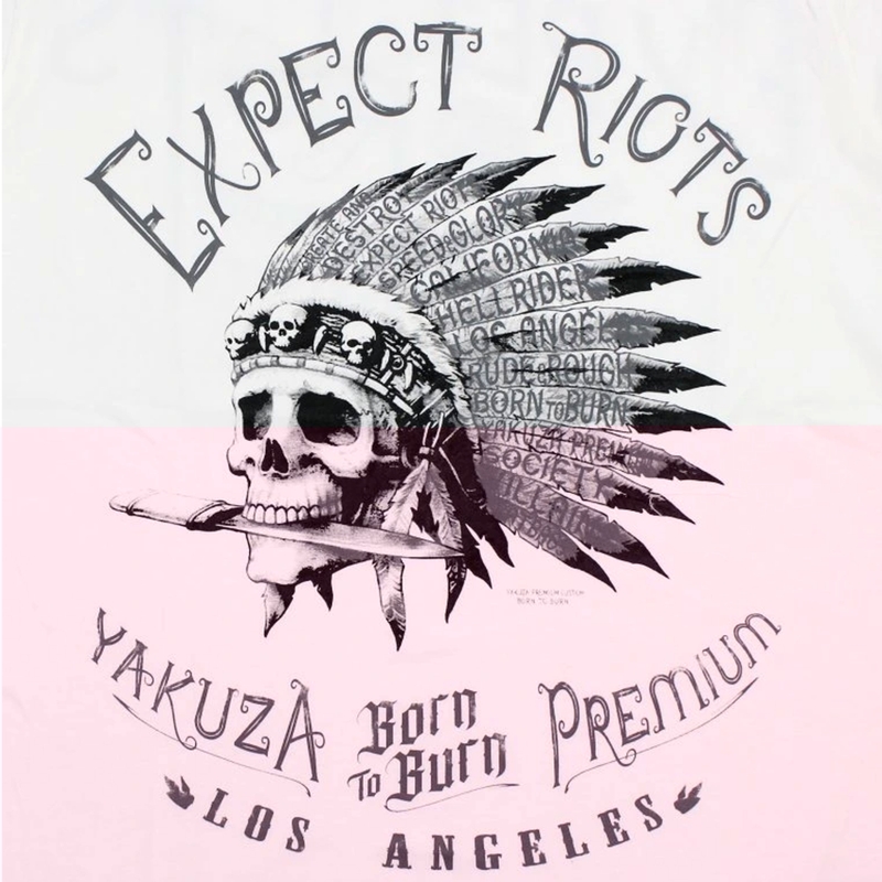 Koszulka Yakuza Premium Expect Riots - Los Angeles biała