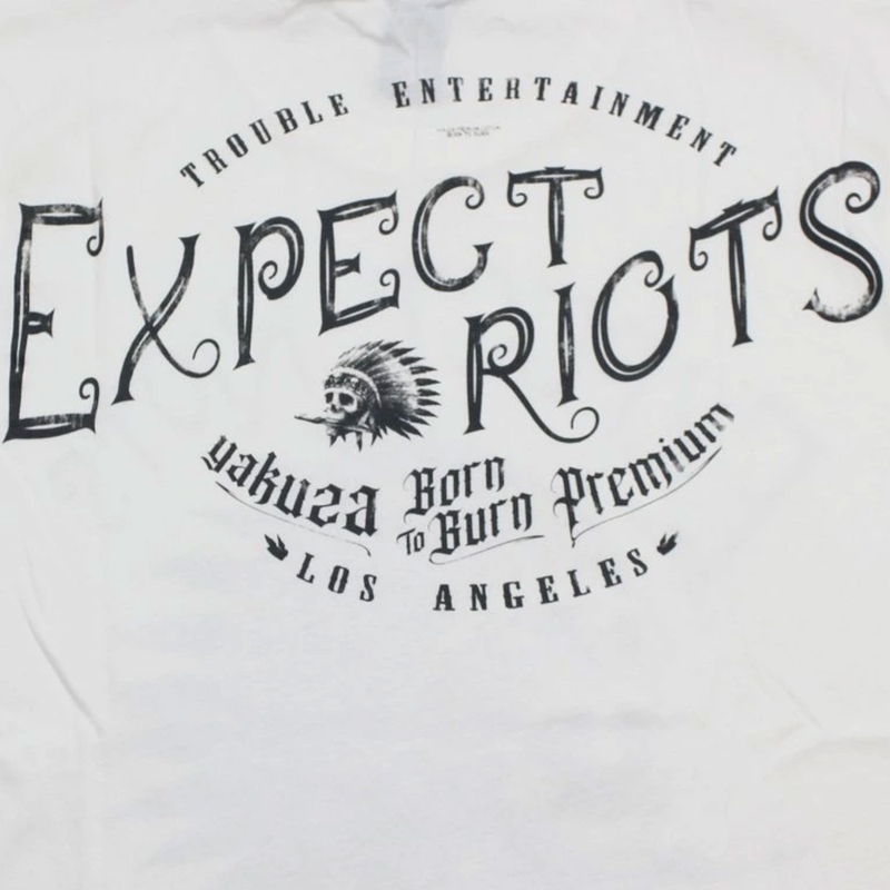 Koszulka Yakuza Premium Expect Riots - Los Angeles biała