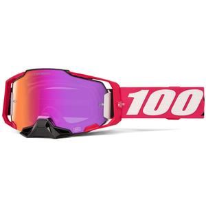Gogle motocrossowe 100% Armega Kloug ze srebrnym pleksiglasem HIPER