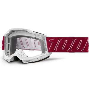 Gogle motocrossowe Accuri 2 Redline 100% z przezroczystym pleksiglasem