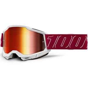 Gogle motocrossowe Accuri 2 Redline 100% z czerwoną soczewką