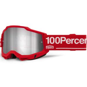 Gogle motocrossowe Accuri 2 Wolg 100% z pleksiglasem w kolorze srebrnym