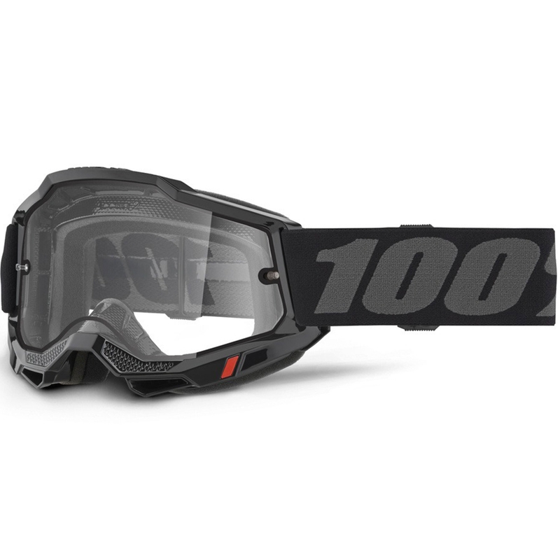 Gogle motocrossowe Accuri 2 Enduro 100% z przezroczystym pleksiglasem