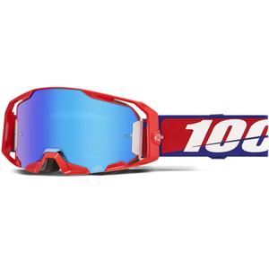 100% ARmatic Najlepsze gogle motocrossowe z niebieskim pleksiglasem