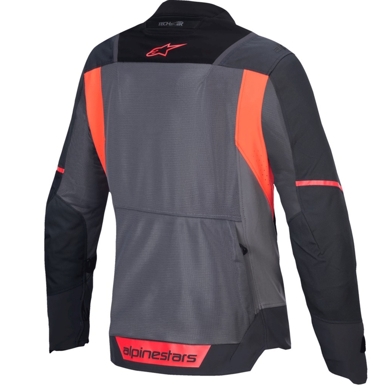Kurtka motocyklowa damska Alpinestars Stella ST-2 Air szaro-ciemnoszara-fluo koralowa
