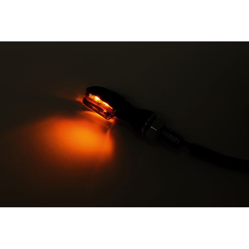 Kierunkowskazy motocyklowe Highsider Smart SPARK LED czarne z przydymionym szkłem