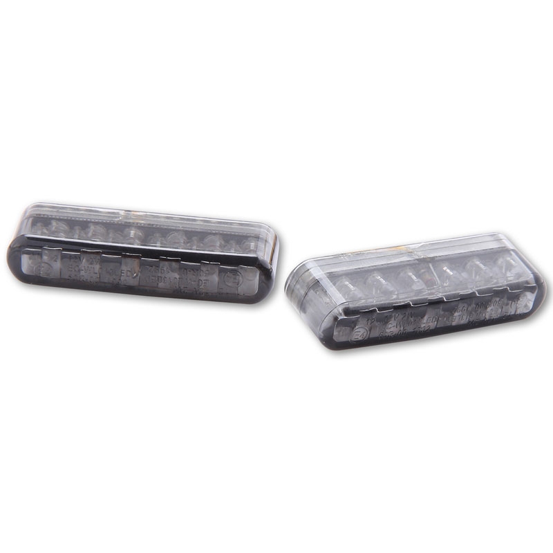 Kierunkowskazy motocyklowe Highsider Smart Shorty LED dymne szare