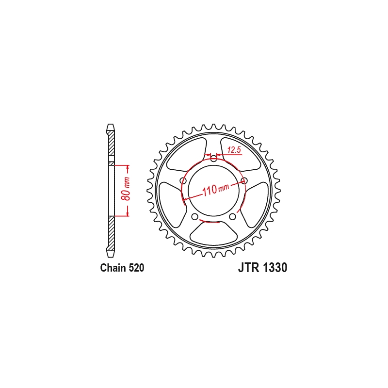 Rear sprocket JT