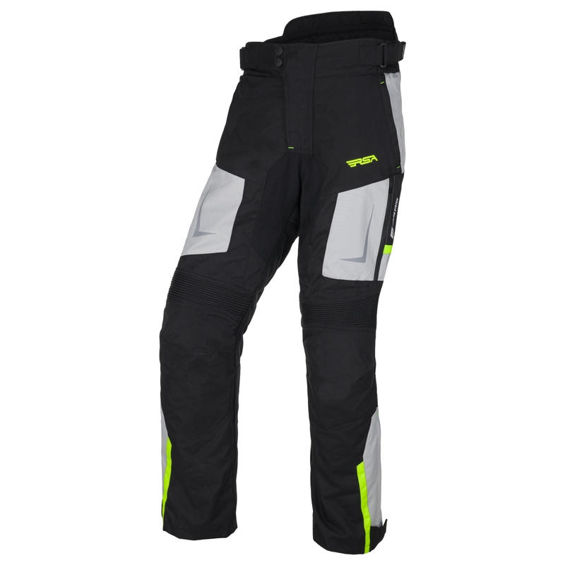 Spodenki motocyklowe RSA EXO 2 czarno-szaro-fluo-żółte