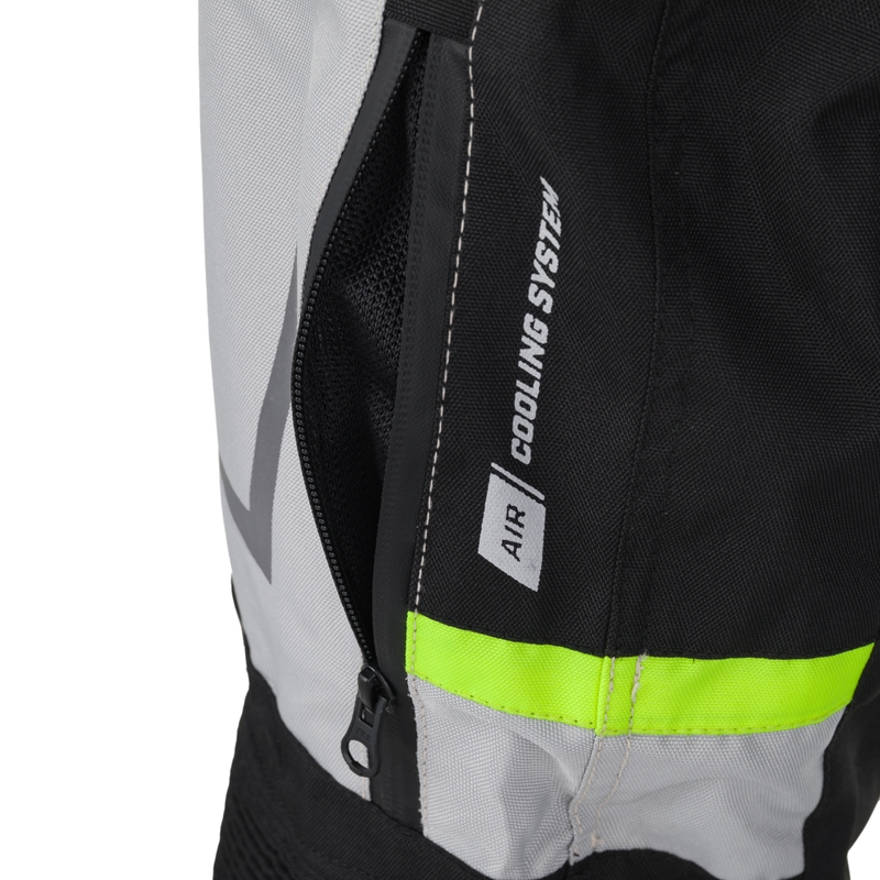 Spodenki motocyklowe RSA EXO 2 czarno-szaro-fluo-żółte