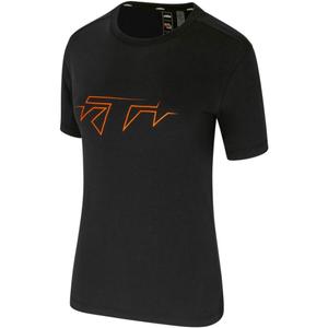 Koszulka damska z logo KTM w kolorze czarnym