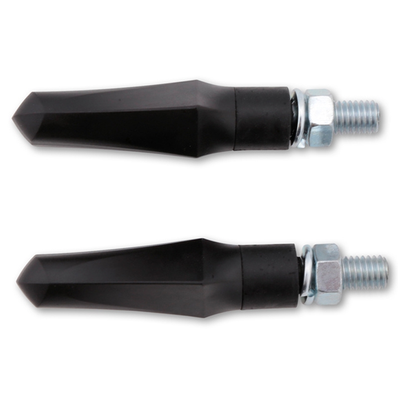 Kierunkowskazy motocyklowe Highsider Smart Shorty Fin czarne