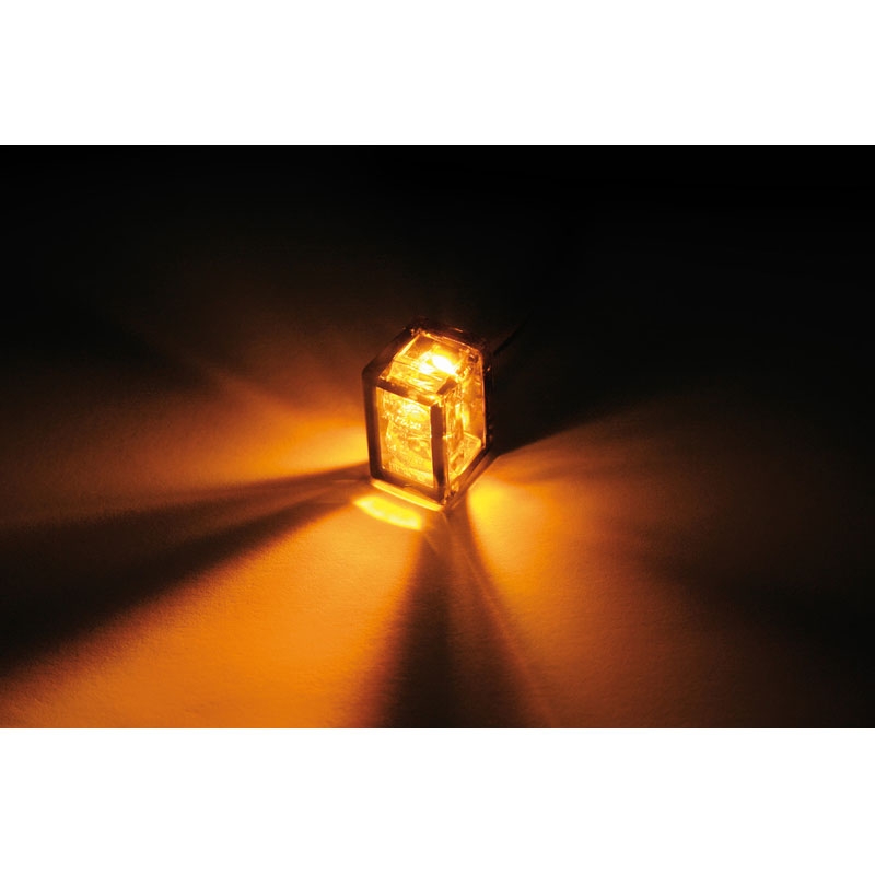 Kierunkowskazy motocyklowe Highsider Smart Micro Cube-V LED dymne szare