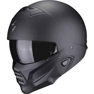 Kask motocyklowy otwarty z maską Scorpion EXO-COMBAT II Solid czarny mat