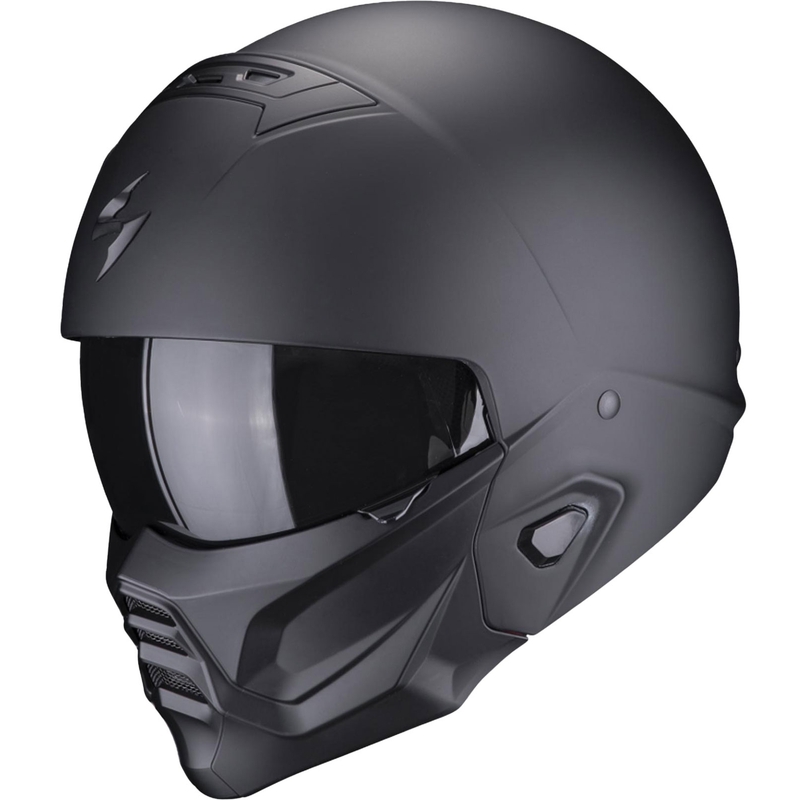 Kask motocyklowy otwarty z maską Scorpion EXO-COMBAT II Solid czarny mat