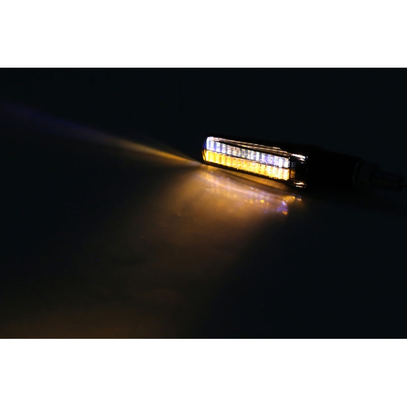 Kierunkowskazy motocyklowe Highsider Smart Fineline LED 2w1 czarne