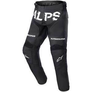 Spodnie motocrossowe Alpinestars Racer Found Kids czarno-białe